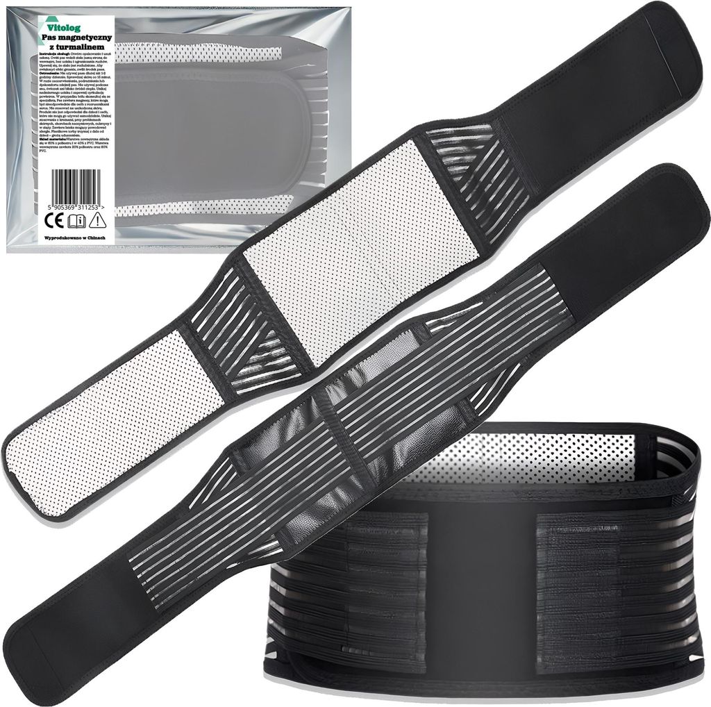 Magnetický Bederní Pás na Páteř s Turmalínem, Hřejivý a Obrázek produktu 