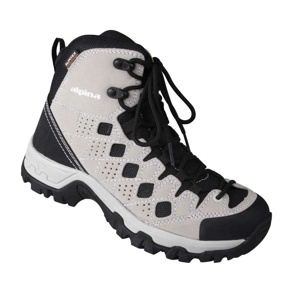 ALPINA Damen Schnürer Darina, aus echtem Leder in Weite H, wetterfeste Trekkingschuhe mit atmungsaktiver und wasserabweisender Alpitex Membran und...