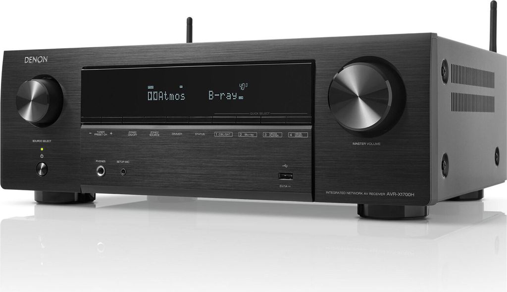 Denon avr-x1700h schwarz av receiver 7.2ch / 145w / 8k Produktbild 12