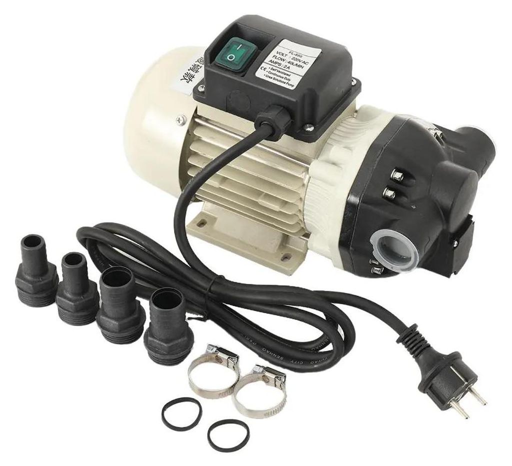 Elektrische Membran-/Diaphragmapumpe - 220 V - Selbstansaugend - 40 L/min hoher Durchfluss - Säure-/Laugenbeständig - EU-Stecker - Für Bewässer...