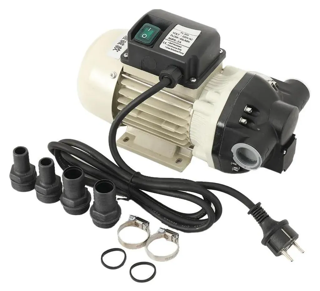 Pompe à membrane 220V résistante aux acides - Débit élevé 40L/min