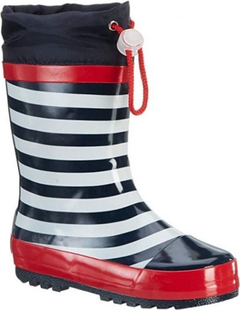 Playshoes gestreifte Stiefel Größe 22/23 marineblau