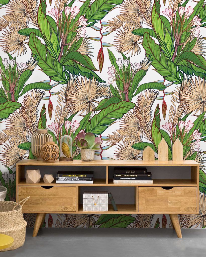 Coloray Fototapete 152x104 cm Vlies-Fototapete - Dschungelparadies verlässt Monstera