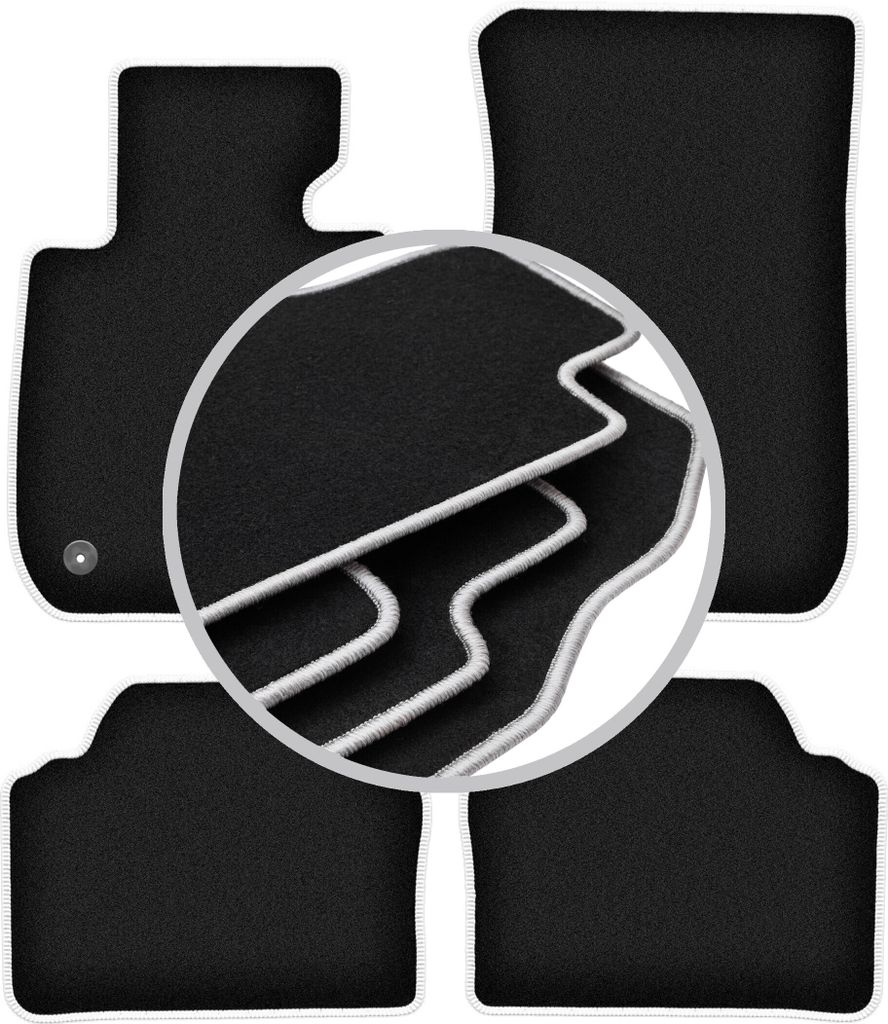 CARLUX-SILVER Autofußmatten für: BMW 3 E91 Kombi, Touring (2004-2011)