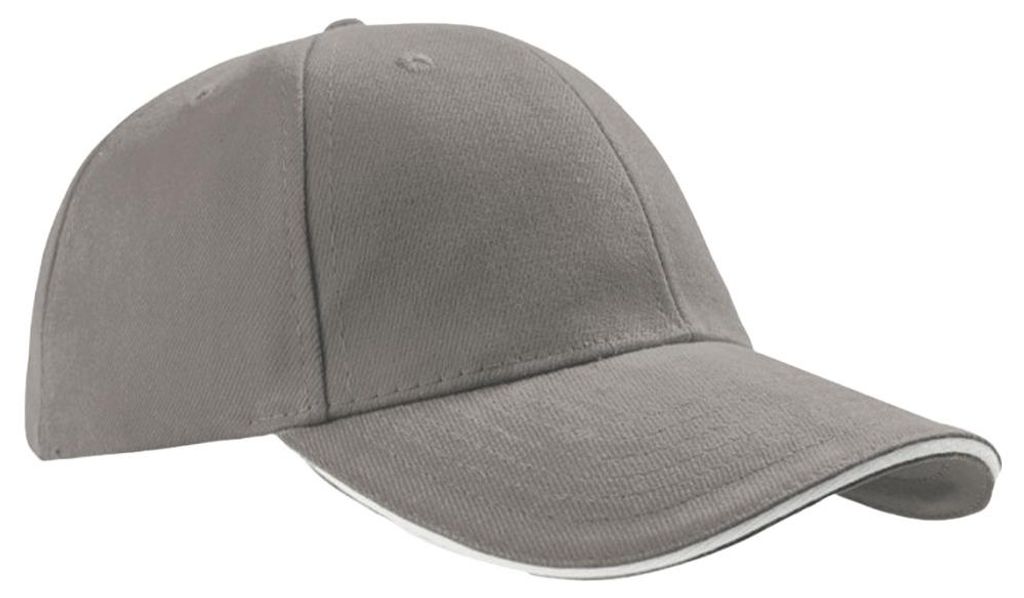 Atlantis Headwear - "Liberty" Baseball-Mütze Sandwichschirm LT1130 (Einheitsgröße) (Grau)