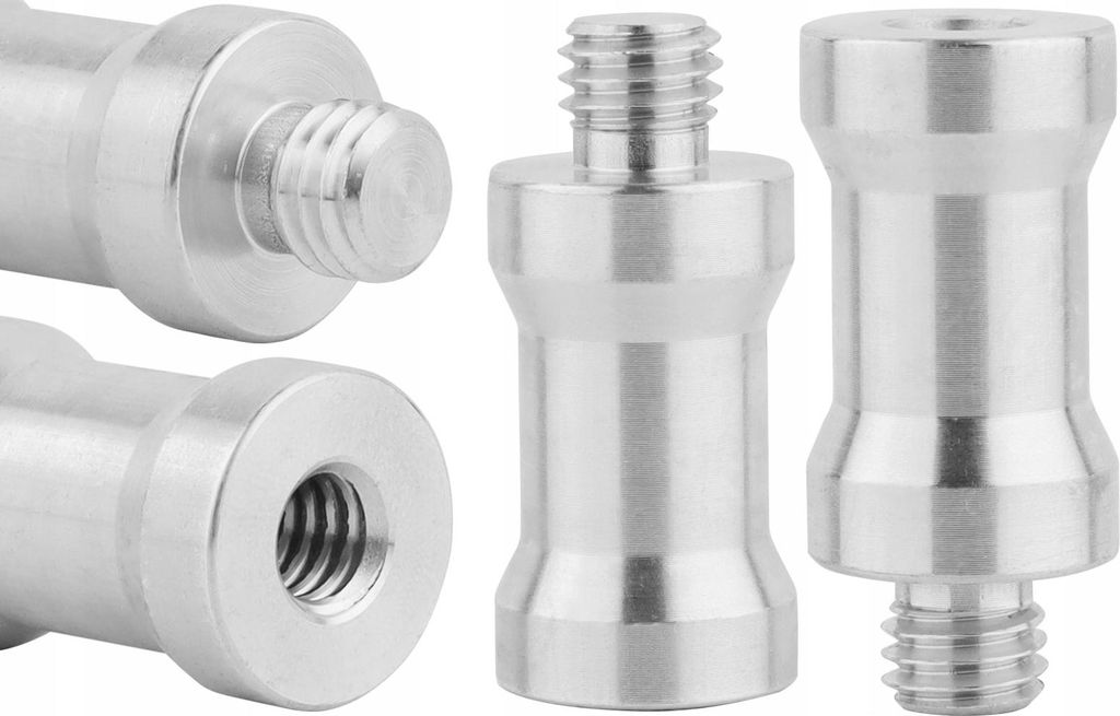 Adapterhülse Aluminium Stativ Reduzierung M8 Außengewinde auf 1/4" Innengewinde 32 mm