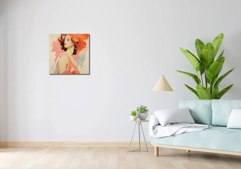 Quadro 50x50 cm Melodia floreale - 2