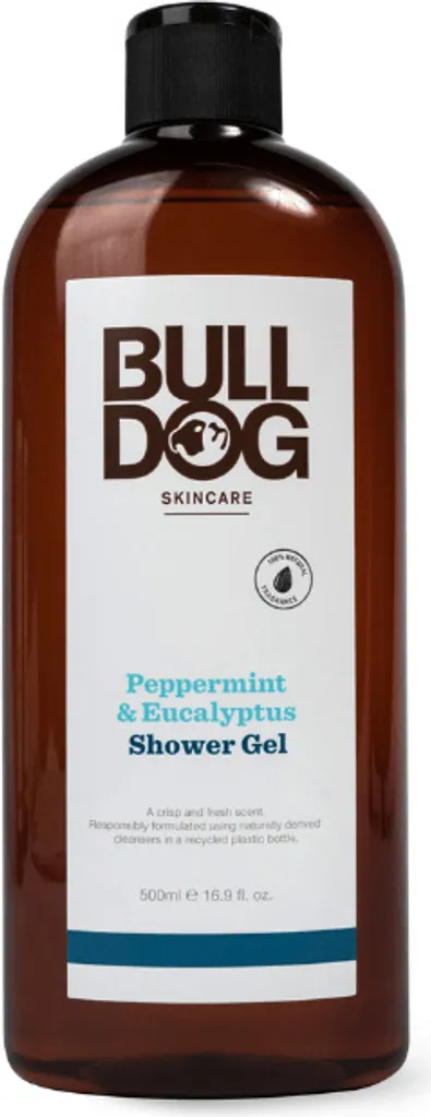Gel douche menthe poivrée eucalyptus 500 ml anti-fatigue et fraîcheur