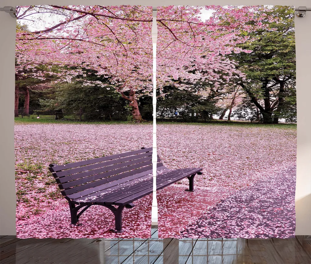 Rideau à Fronces ABAKUHAUS Nature Moderne 280 x 225 cm Violet et Rose