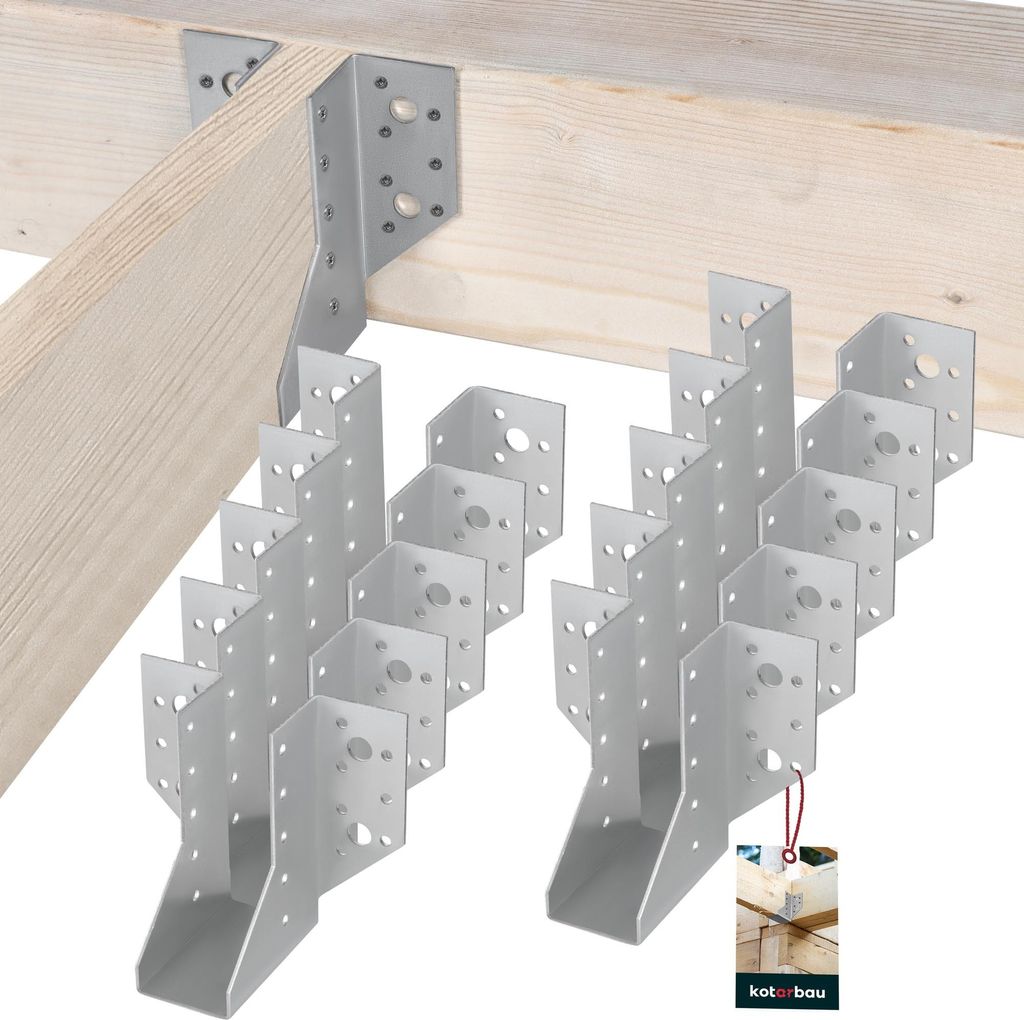 KOTARBAU® Sada 10 závesov na trámy 40 x 110 mm Závesy na Obrázok produktu 