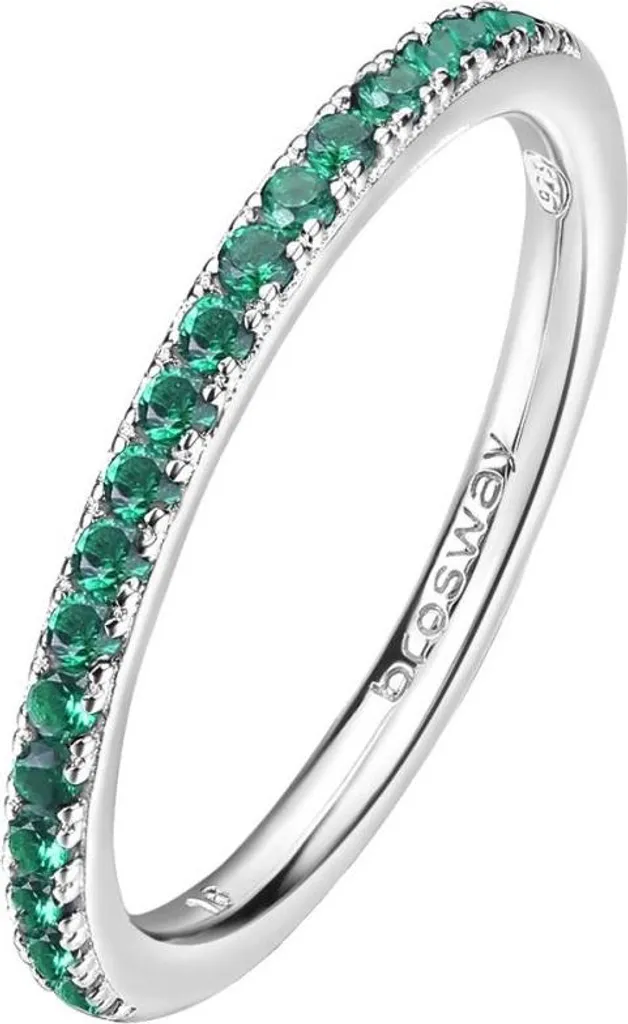 Anello Argento 925 Brosway Fancy Life Green FLG65 - Eleganza Scintillante