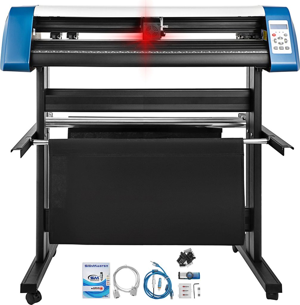 SucceBuy 34-Zoll-Vinyl-Schneidemaschine, halbautomatischer Plotter mit Sensor und USB, ideal zum Schneiden und Gestalten von Aufklebern
