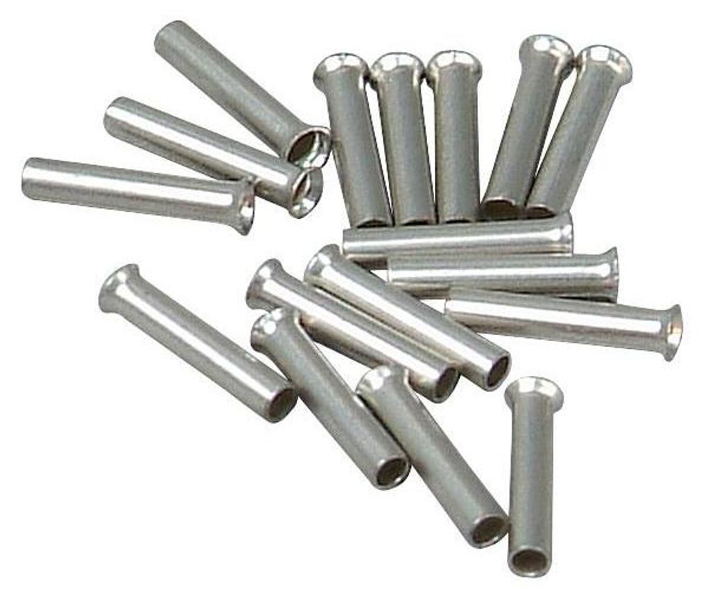 100 Stück Aderendhülsen blank 1,50mm² unisoliert 8mm lang