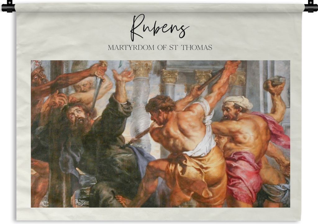 MuchoWow Wandteppich Wandbehang Malerei - Rubens - Barock 120x90 cm Tapisserie Dekoration Wandtuch - Wohnen - Aufhänger für die Wand