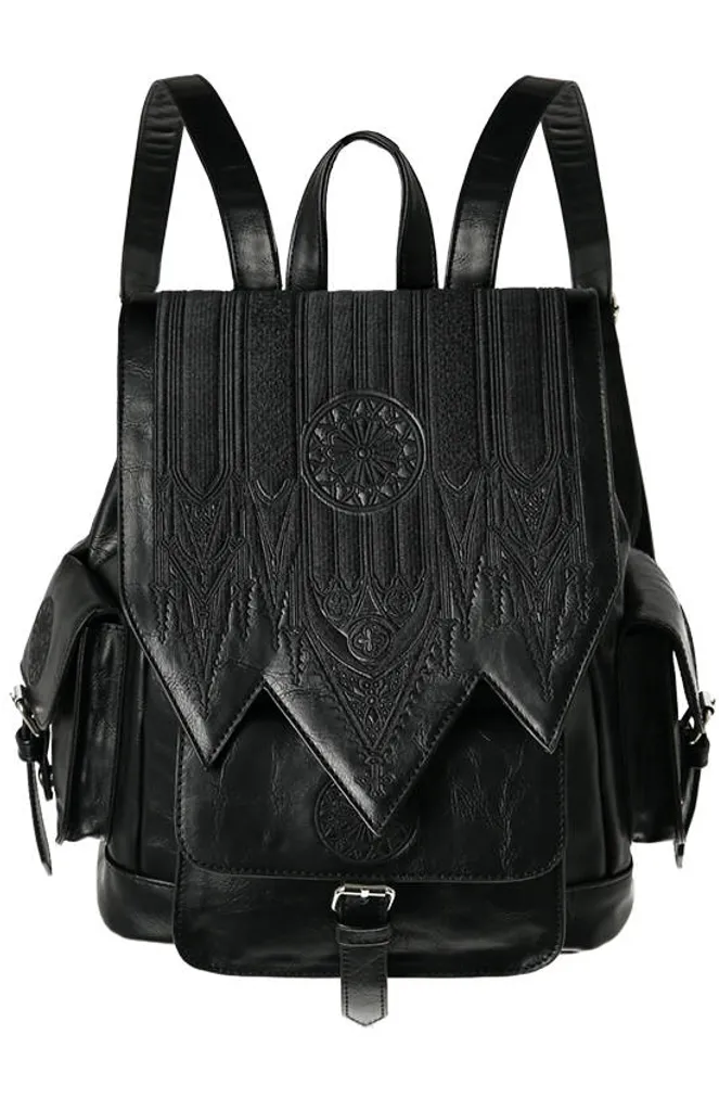 Sac à dos Cathedral Rosette Restyle - Broderie de Précision et Velours