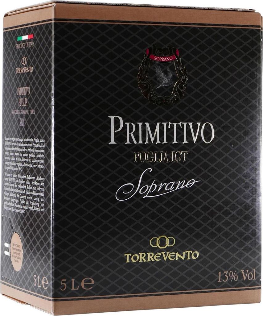 Soprano Primitivo Puglia IGT -trocken- 5,0L BIB