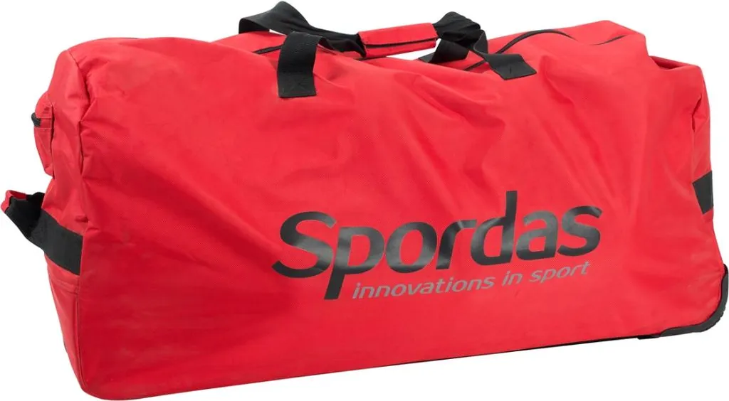 Sac de voyage rouge à roulettes Spordas : transportez tout sans effort