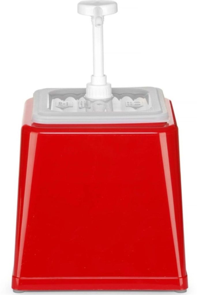 HENDI Distributeur de savon à pompe, 2.5L, Rouge, Image du produit 