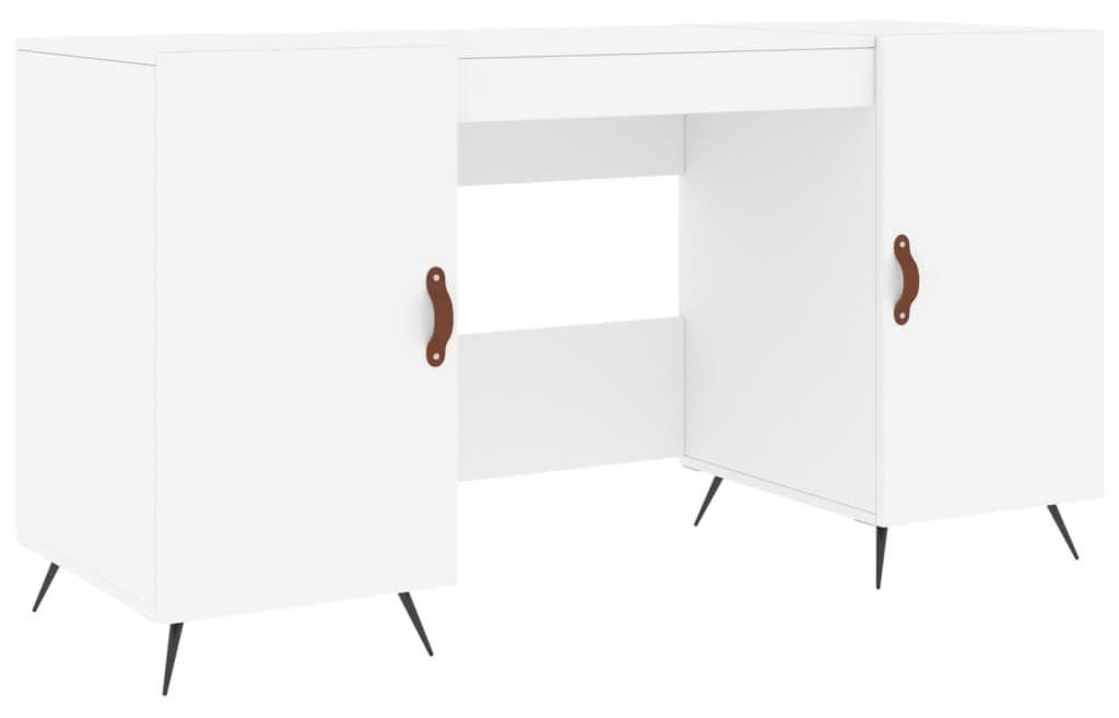 vidaXL Schreibtisch Weiß 140x50x75 cm Holzwerkstoff