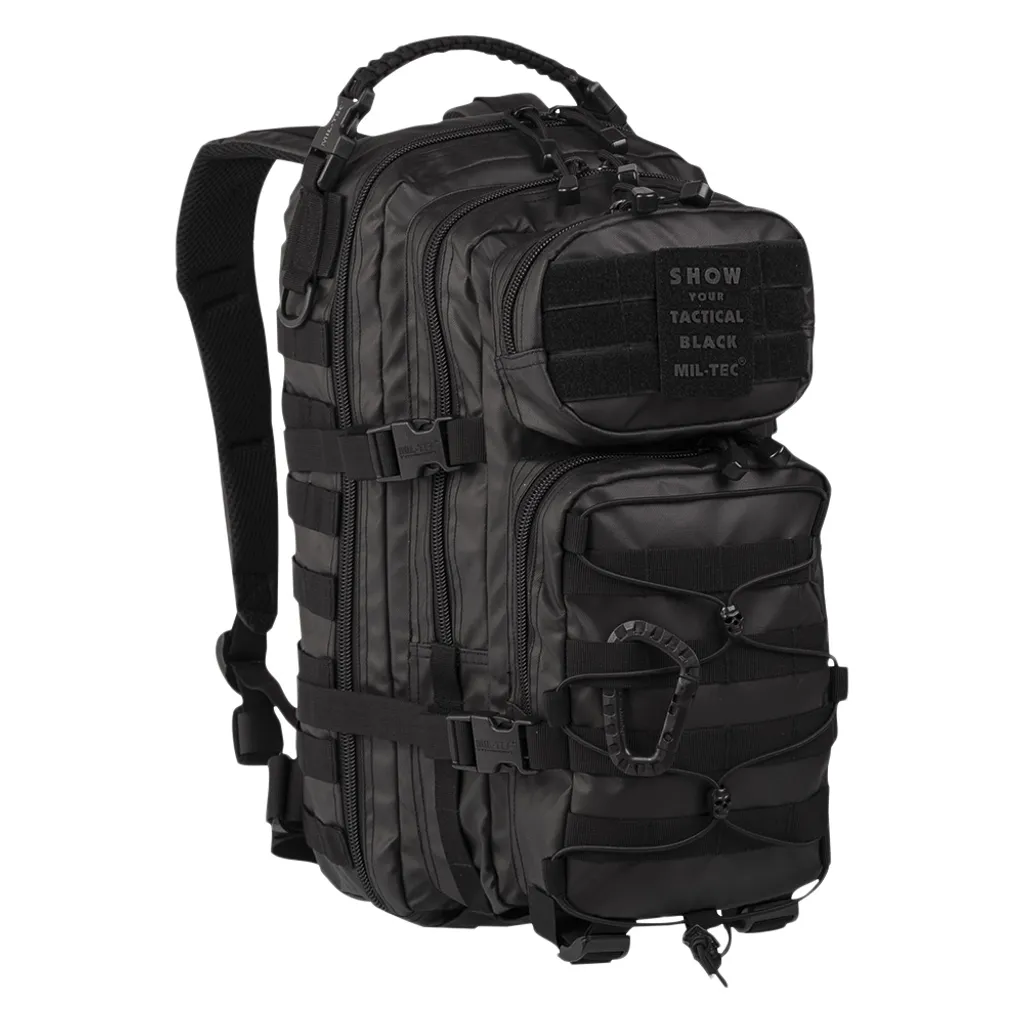 Sac à dos US Assault Pack SM Noir pour Airsoft Trekking et Survie