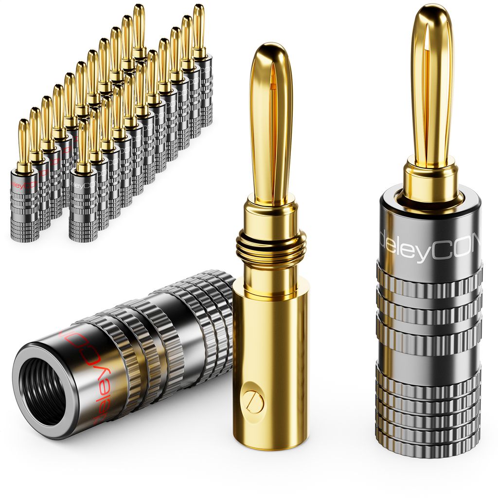 Sat-Fox 12 Stück Cinch Stecker, RCA Löten Verbinder, Cinch Stecker