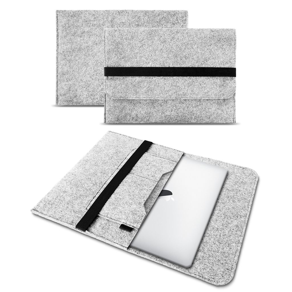 MacBook Air 13,3" Filztasche grau Sleeve Cover Laptoptasche Case Filz Schutz bag 