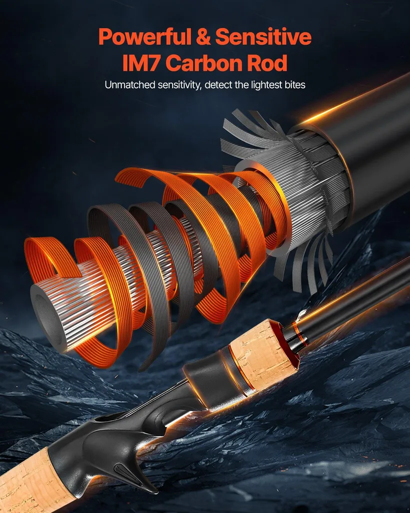 Évitez les perruques avec cet ensemble baitcasting fluide carbone IM7