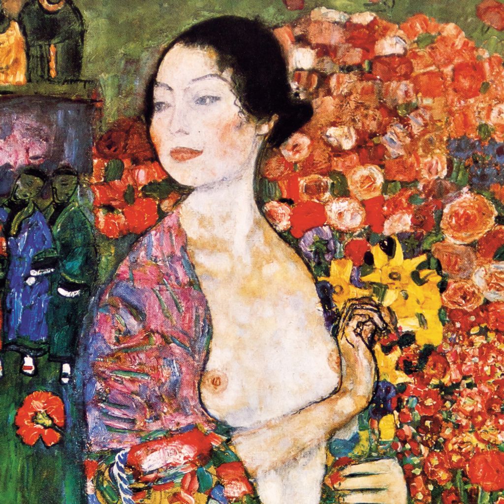 Gustav Klimt Kunstdruck Bild - Die Tänzerin, 1916 (100 x 100 cm)