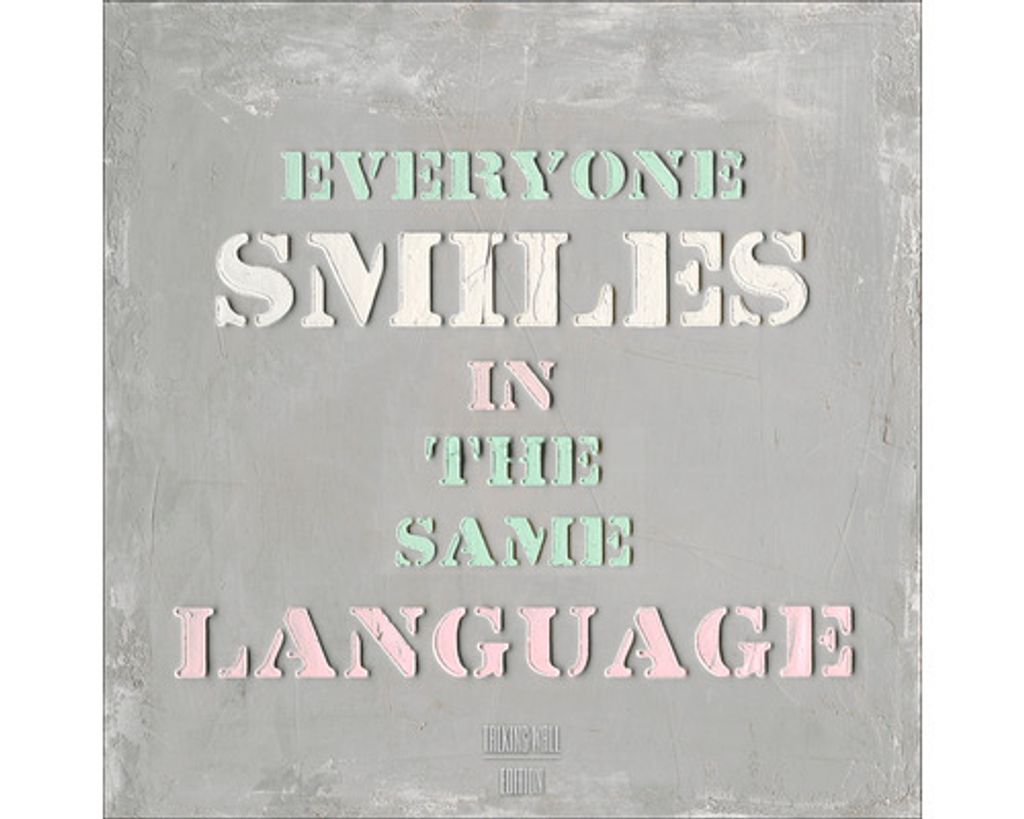 Leinwandbild EveryoneSmilesIn 50x50 cm