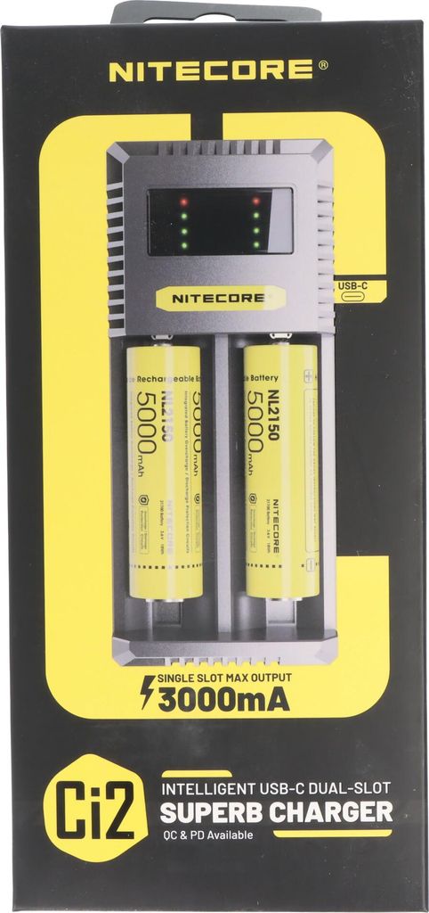 Ładowarka Nitecore CI2, inteligentna 2-krotna szybka Zdjęcie produktu 