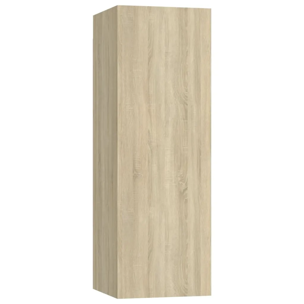 Mobiletto TV Rovere Sonoma 90cm Alto | Supporto Multimedia in Legno