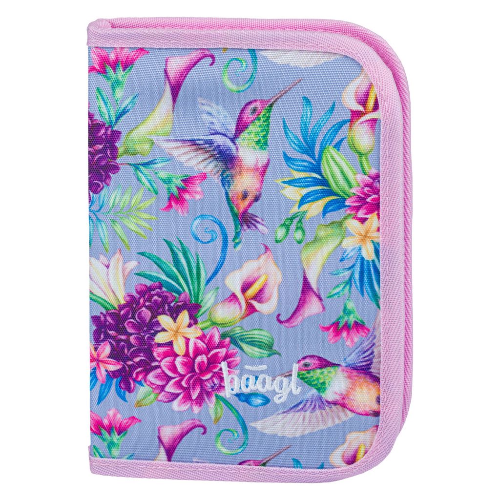 BAAGL Astuccio per la scuola a un piano Colibrì Immagine del prodotto 