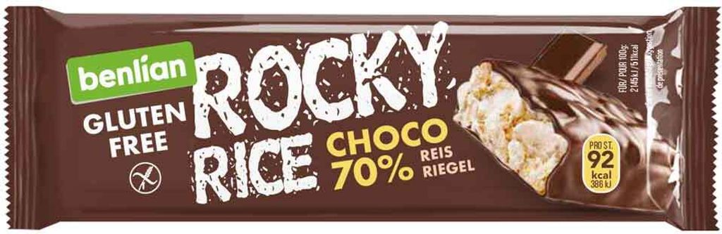 benlian Rocky Rice Puffreisriegel Choco 18g Produktbild 