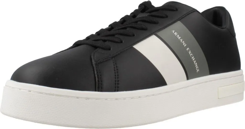 Armani Exchange London - Baskets Noires Confortables Contre la Fatigue