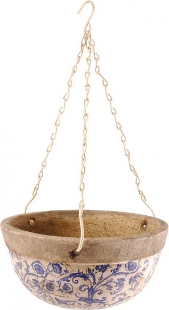 Esschert Design Aged Ceramic Hanging Basket; AC03 Produktbild 