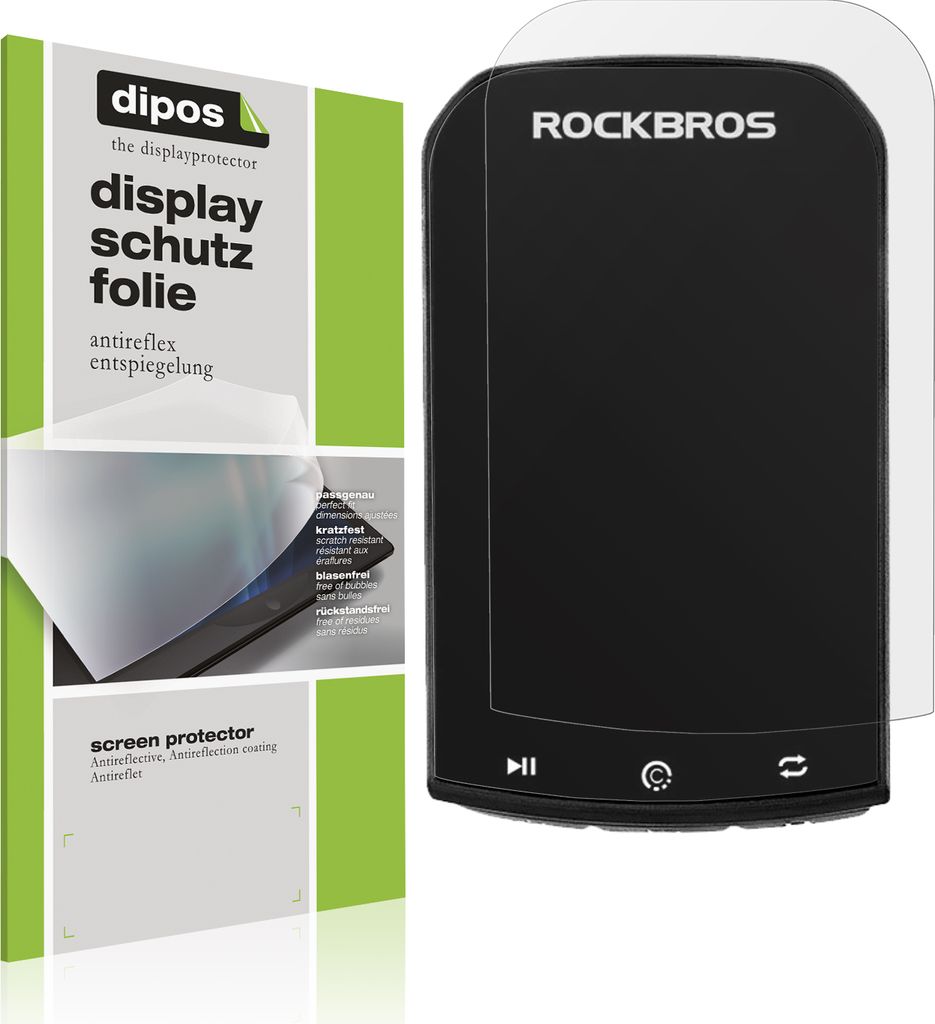 2x Schutzfolie für Rockbros Bike Computer 2.90 Zoll matt Displayschutzfolie Folie Display Schutz dipos