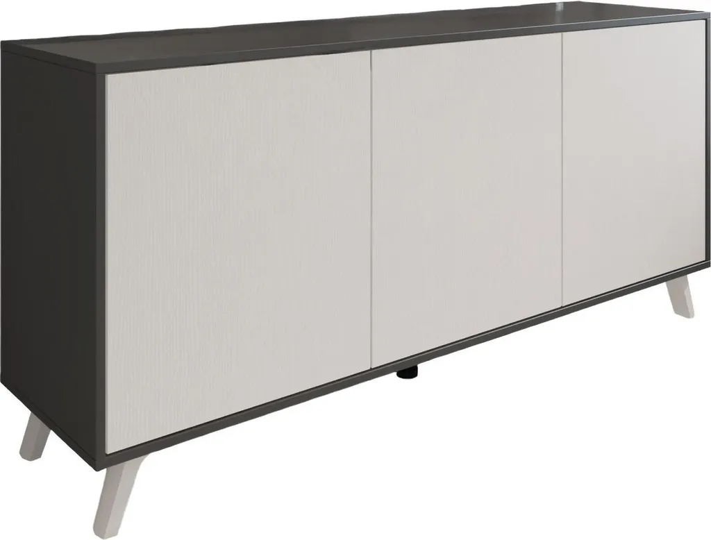 Buffet Annina Anthracite 154 cm : La Solution pour un Salon Ordonné