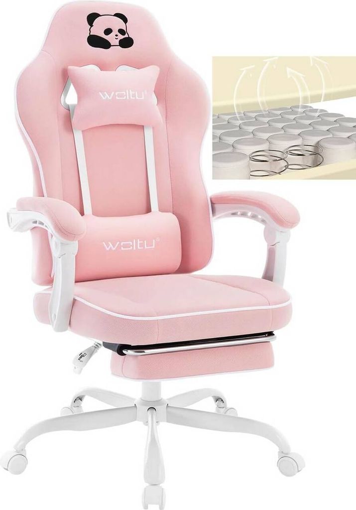 WOLTU Gaming Stuhl mit Taschenfederkissen, ergonomischer Produktbild 