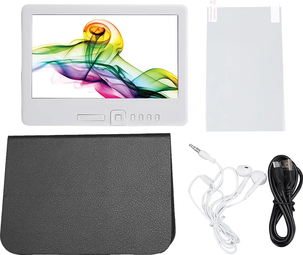 E-Reader portable écran large LCD 7" avec housse et écouteurs inclus 8G