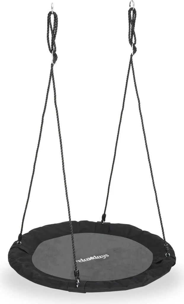 Balançoire nid 110 cm pour jardin, jeu de plein air relaxant pour enfants