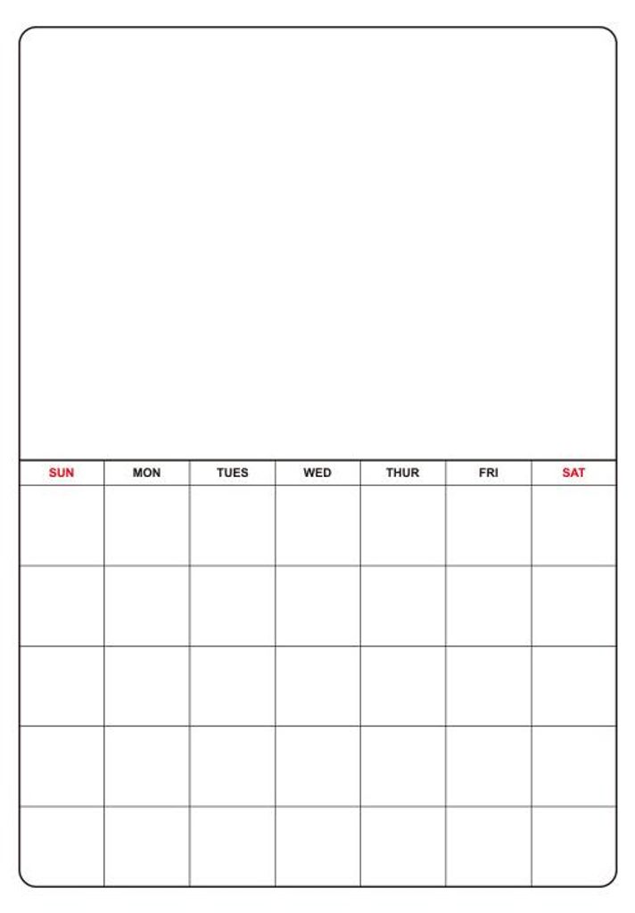 Calendrier magnétique pour réfrigérateur, effaçable à sec, Image du produit 