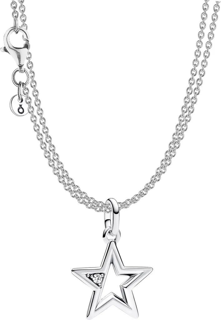 Collier Femme Pandora Étoile pour Cadeau Anniversaire ou Fêtes