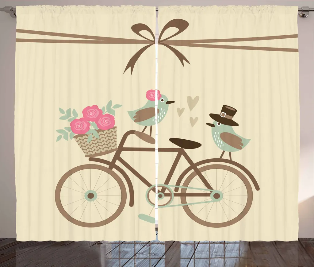 ABAKUHAUS Tenda Rustica Uccellini 280x245 - Arredo Casa Vintage