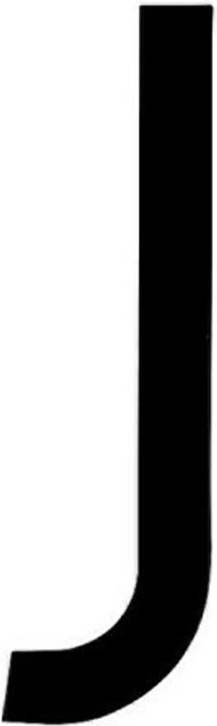 Klebebuchstabe Lampa alphanumerische 80x35 mm - J