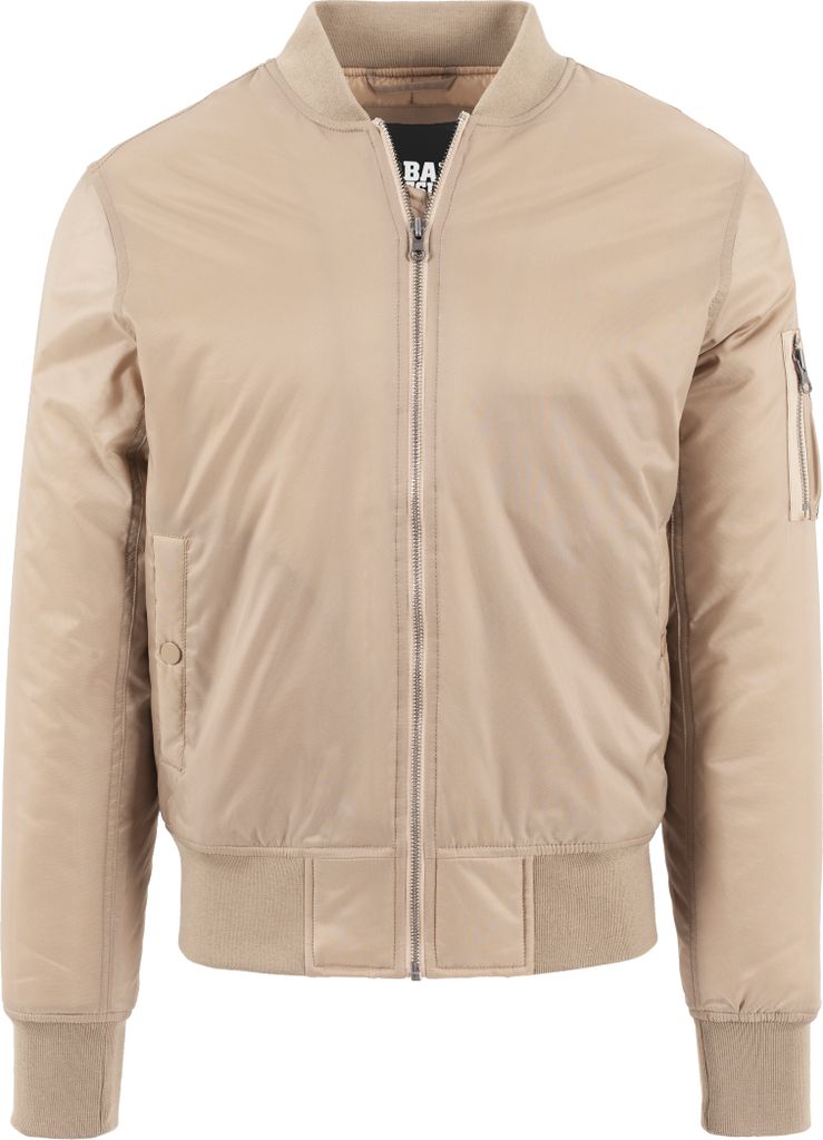Urban Classics - SHINY BOMBER Jacke beige - M