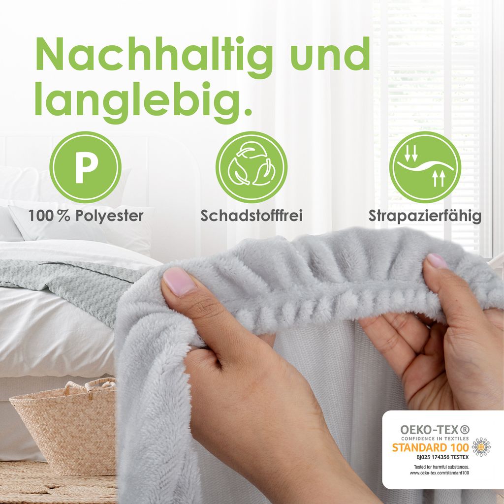heimtexland ® Luxus Spannbettlaken Cashmere Touch Soft Produktbild 6
