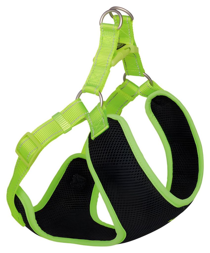 Nobby Geschirr Black Mesh Reflect neongelb