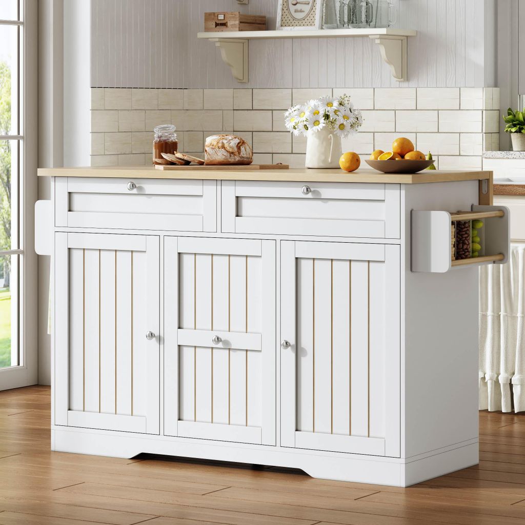 Isola da cucina Flieks con piano di lavoro ribaltabile, Immagine del prodotto 