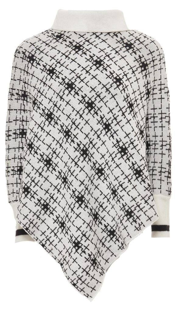 dulcey damen poncho - Weiss, M
