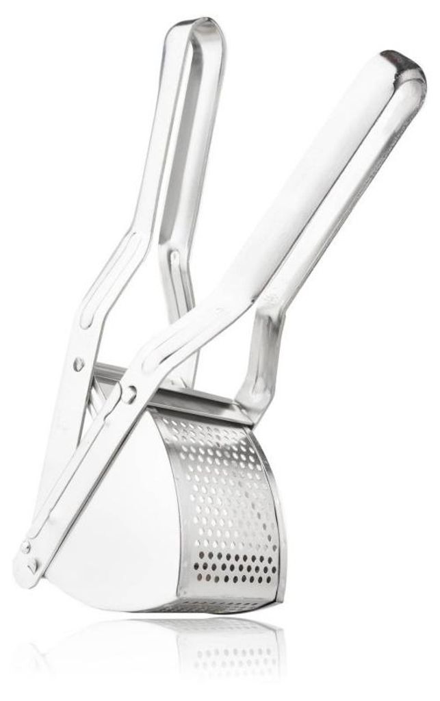 Praska Do Ziemniaków Metalowa Cynowana Klasyczna 30X8X10 Cm Zdjęcie produktu 